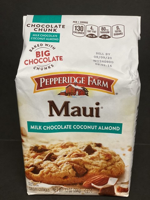 Pack Of 12 Pepperidge Farm Maui Milk Chocolate Coconut Almond Cookies 7 2 Oz For Sale Online Ebay