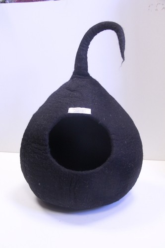 Luxury Premium Felt Cat Bed Cave Handmade 100% Merino Wool Bed cat kittens - Picture 15 of 57