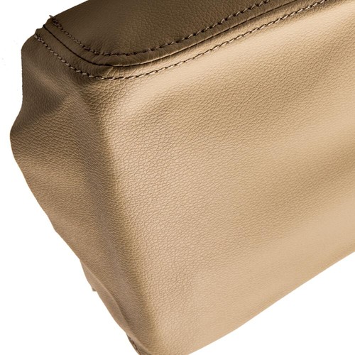 Cubierta de tapa de reposabrazos de consola central de cuero beige para Toyota Tacoma 2005-2015 - Imagen 10 de 12
