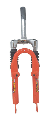 Chili  20" MTB Bicycle Suspension Fork 1" (22.2mm) Threaded 145mm Steerer Orange - Picture 1 of 3