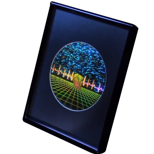 Cuore con Heartline & Grid grande immagine ologramma 3D da collezione IN RILIEVO opaca - Foto 4 di 12