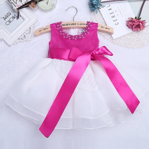 0-2Y Infant Toddler Baby Girls Party Wedding Baptism Christening Gown Dresses - Picture 129 of 151