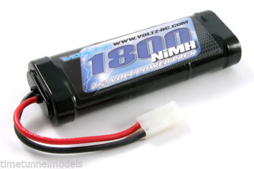 Batería de palo Voltz 1800mah 7,2 V NIMH con enchufe Tamiya para coches controlados por radio - Imagen 1 de 1