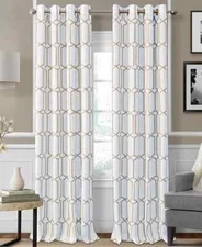 Elrene Home L30005 Fashions Kaiden Blackout Window Panel Size 52x95 in