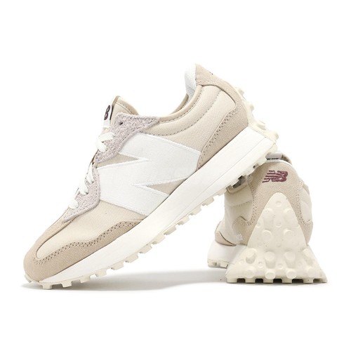 New Balance 327 Khaki White Beige Canvas MS327DA Men sz 9.5-12 Fashion Sneakers - Picture 8 of 17