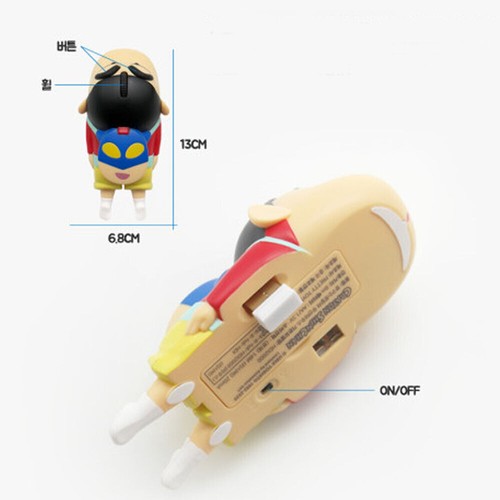 CRAYON SHINCHAN Figure Wireless Computer Mouse 1200 DPI 2Button New - Bild 7 von 8