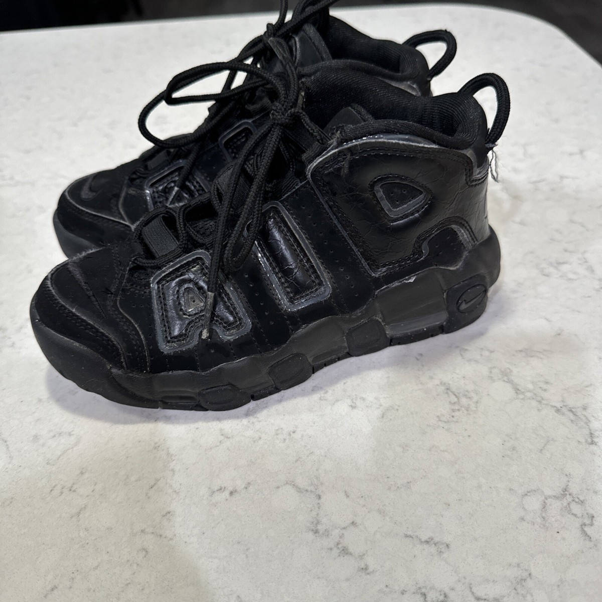 Size 1 (PS) - Nike Air More Uptempo Mid Black Anthracite for