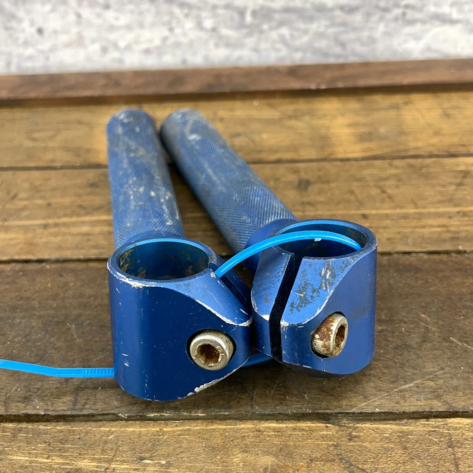 Vintage Control Tech Control Stix Bar Ends MTB Blue Anodized 90s Extension A4 - Image 2 of 4