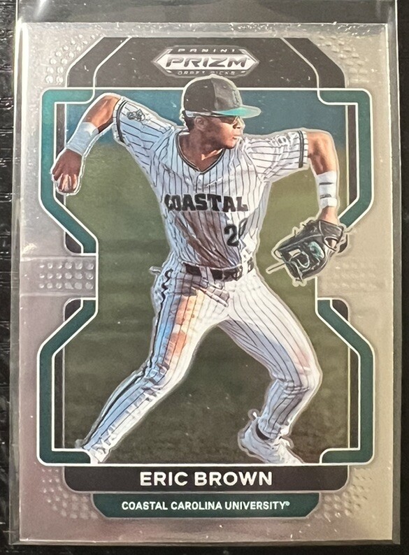 2022 Panini Prizm Draft Picks Eric Brown #PDP27 Milwaukee Brewers