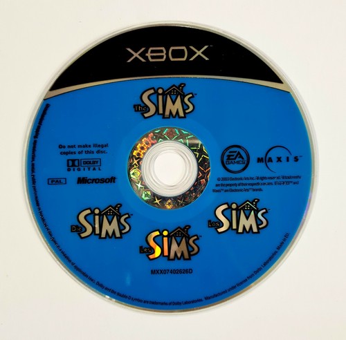 Microsoft Xbox Game the Sims Dt. Pal Simulation/Role Game/Strategy/Avatars