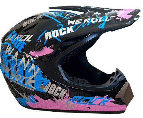 MX High Gloss Helmet + Goggles for MX/ BMX /MOTOCROSS -JNR/YOUTH/ADULT/KIDS/ATV - Picture 32 of 34