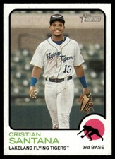 2022 Topps Heritage Minor League #98 Cristian Santana Lakeland Flying Tigers