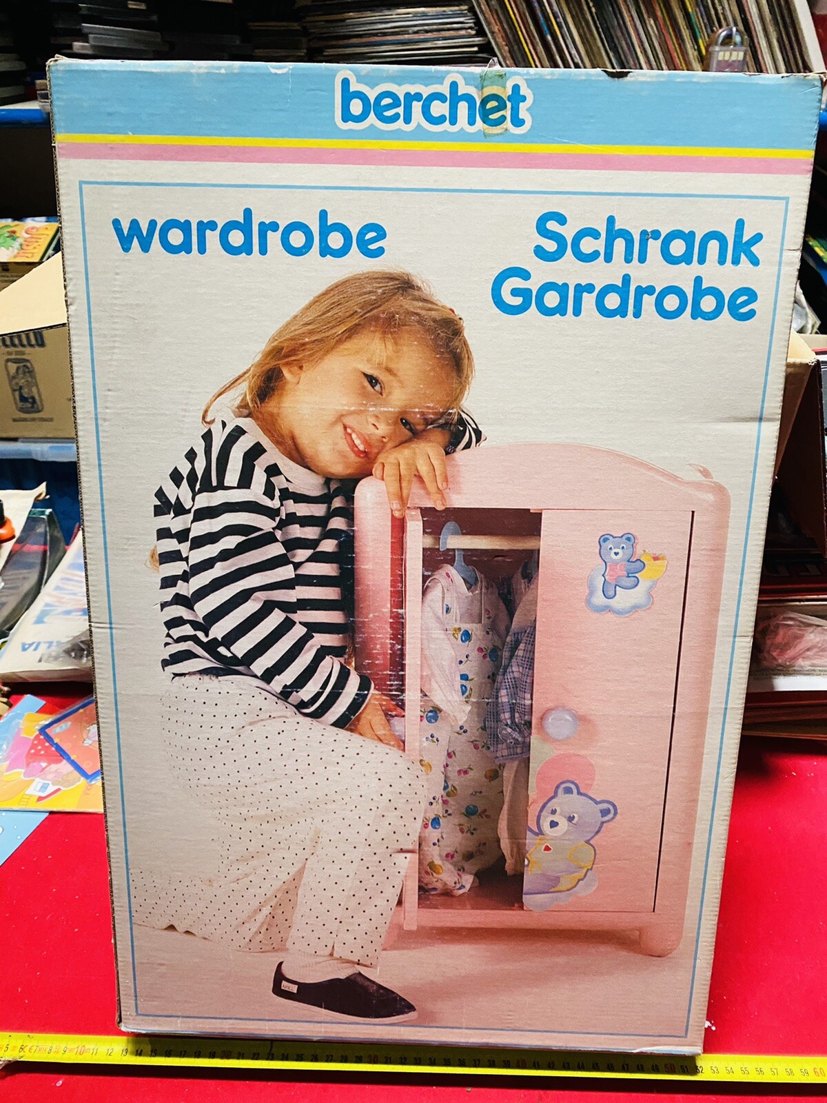 BERCHET ARMOIRE PENDERIE WARDROBE ARMADIO VINTAGE NUOVISSIMO PER BAMBOLE Zaskakująca wyjątkowa wartość