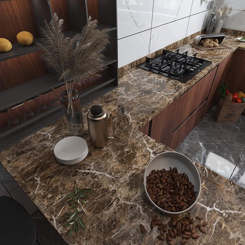 10-32ft Marble Self Adhesive Wallpaper Wall Stickers Kitchen Cabinet Waterproof - Bild 31 von 138