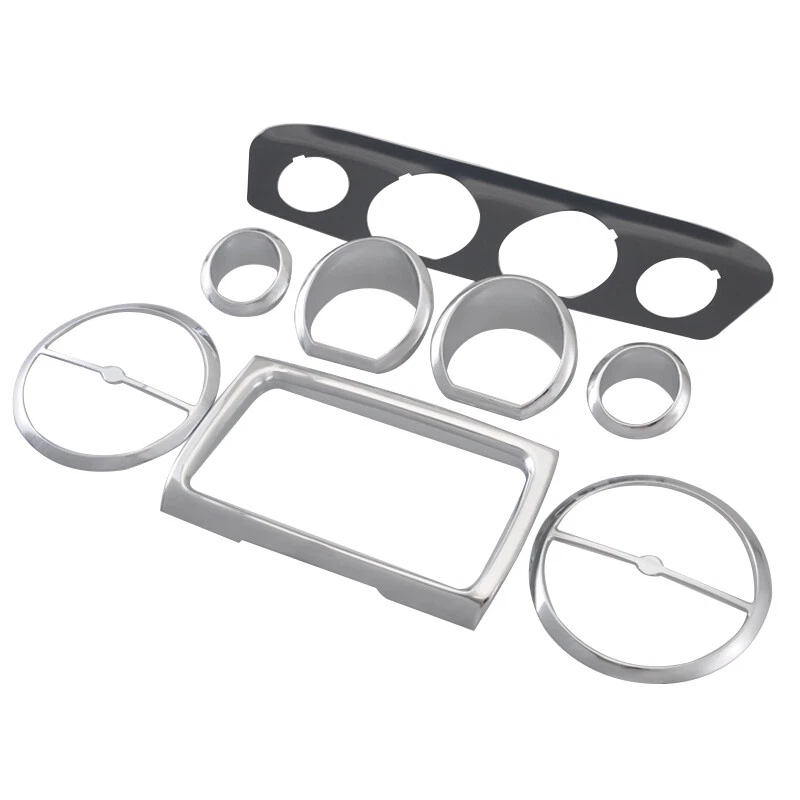 8x Borde de altavoz medidor de carenado interior cromado para Harley Touring Electra Glide Tri Foto 4 de 4