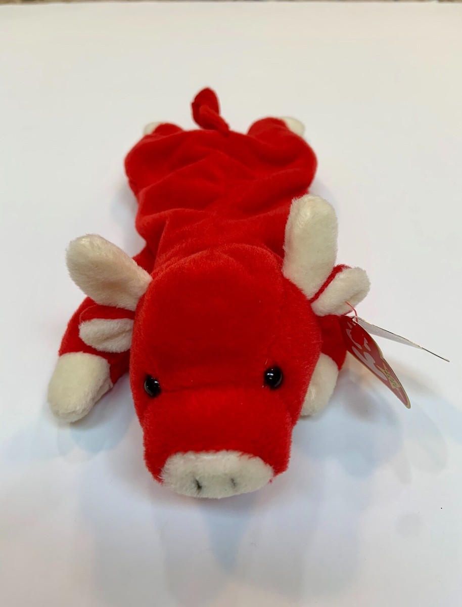 Snort The Bull Beanie Baby, Ty Beanie Baby, Rare with Tag
