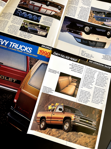 1990 Chevy Truck SS 454 Faltposter & 8 Seiten Händlerprospekt Blazer 4x4 NEU - Bild 6 von 6