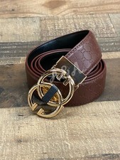 men's leather belt metal buckle fashion design