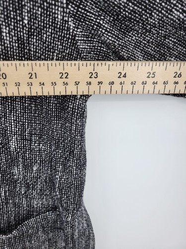 Sangam Sakko Damen klein schwarz weiß Tweed Knopfleiste Taschen künstlerisch - Bild 6 von 9