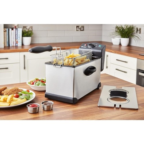 Swan SD6040N 3 L Stainless Steel Deep Fat Fryer Viewing Window/Safety Cut Out - Picture 11 of 13
