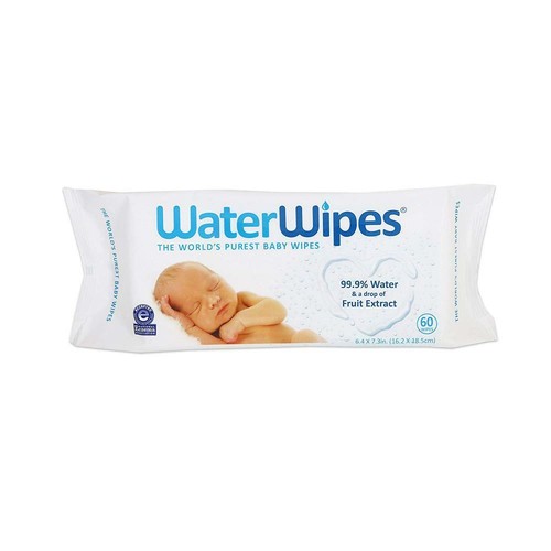 WaterWipes Sensitive Baby Wipes, 4 Packs of 60 Count (240 Count) 240 - 第 4/12 張圖片