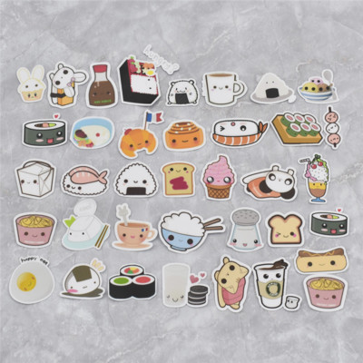 Il Cibo Sushi Pasti Carta Adesivi Diy Del Fumetto Della Scrapbook Kawaii Cancelleria Stickers
