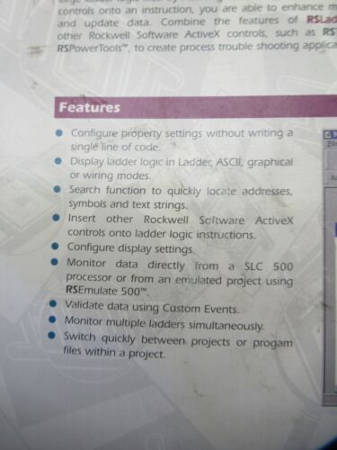 RSLadder 500 ActiveX Control by Rockwell Software *AS IS* (Fast Shipping) - Picture 6 of 15