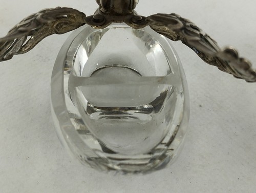 Schwan 835 Silber geteilt Glas Salz Pfeffer Keller bewegliche Flügel 50er Jahre Albo - Bild 6 von 11