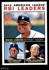 2013 Topps Heritage #12 Miguel Cabrera AL RBI Leaders 8 - NM/MT