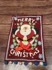 Merry Christmas Santa Felt Hanging Banner Decor
