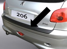 Ladekantenschutz schwarz für Peugeot 206 Schrägheck und 206 CC Cabrio ab 9.1998-