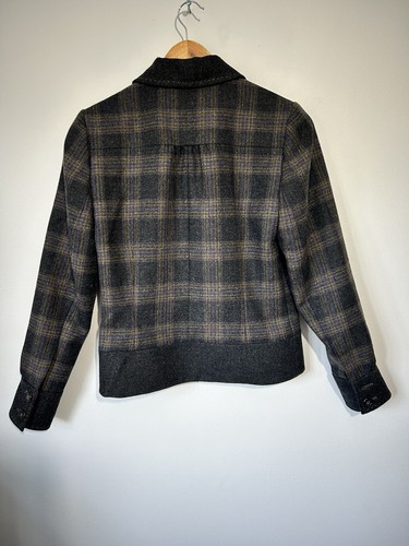 Dubarry Tweed Jacket Womens UK 8 Tartan Check Wool Country Races Hacking Blazer - Picture 5 of 8