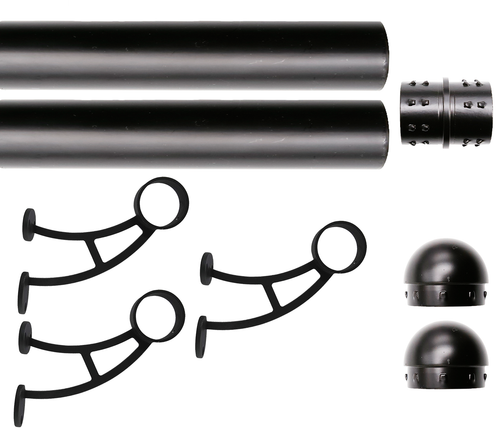 Kit de riel de pie de montaje en barra sólida, tubo de acero inoxidable OD de 2" con conector interno - Imagen 1 de 36