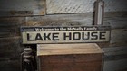 Custom Family Lake House Sign - Rustic Hand Made Vintage Wooden