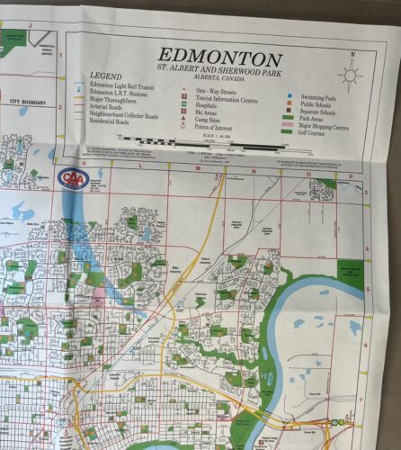 Canada : Calgary and Edmonton - 1995 - Street Map - Alberta Motor Association - Picture 3 of 4