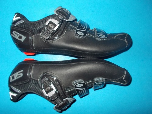 SiDi Genius 7 Carbon 45.5 EU / 11 US mens black 3-bolt spin peloton road shoe - Picture 5 of 10