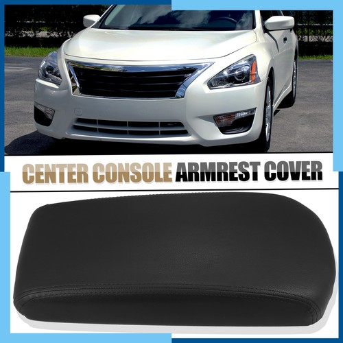 Pack1 Leather Center Console Armrest Lid Cover Black for Nissan Altima 2013-2018 - Picture 2 of 8