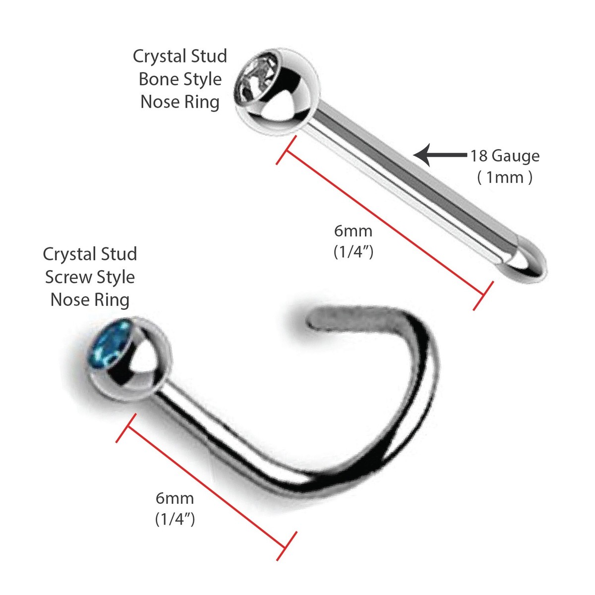 Bodyj4you 15pc professional piercing kit 18g 20g nose rings studs stainless steel body jewelry deals