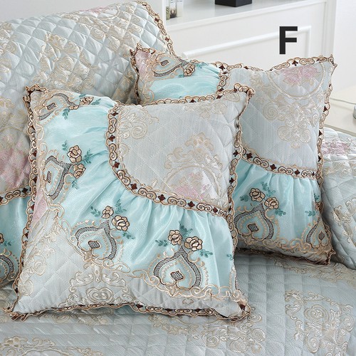 Lace Cushion Covers Dentelle Throw Pillow Cases Zip Up Vintage Royal Home Decor - Afbeelding 17 van 26