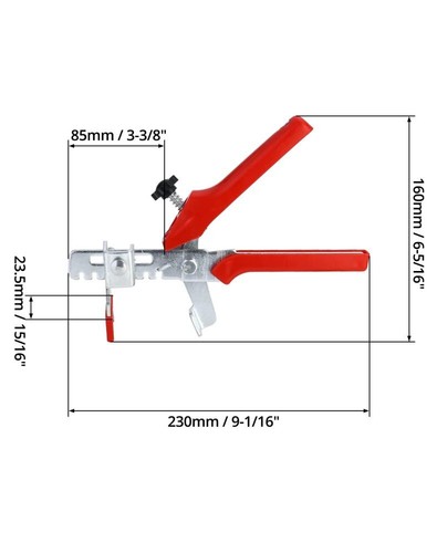 1000 Laschen 200 Keile Zange Fliesen Nivelliersystem Verlegehilfe Verlegesystem - Afbeelding 11 van 44
