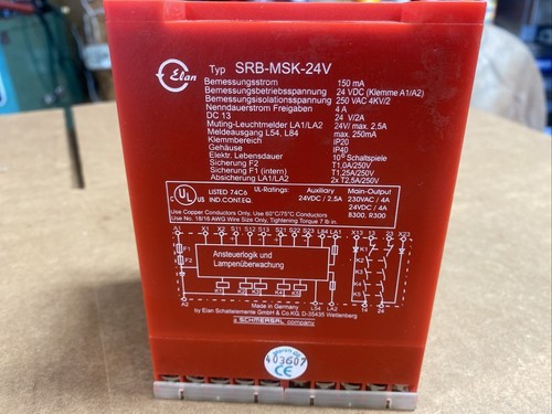 Elan Schmersal SRB-MSK-24V Safety Controller FAST SHIPPING - Picture 2 of 7