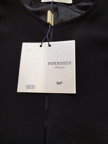 Abito Donna Elegante Cerimonia Nero Cocktail Raso Casacca Pantaloni Giacca 42/52 - Picture 61 of 91