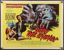 I Bury the Living (1958) Original Half-sheet Movie Poster 22x28