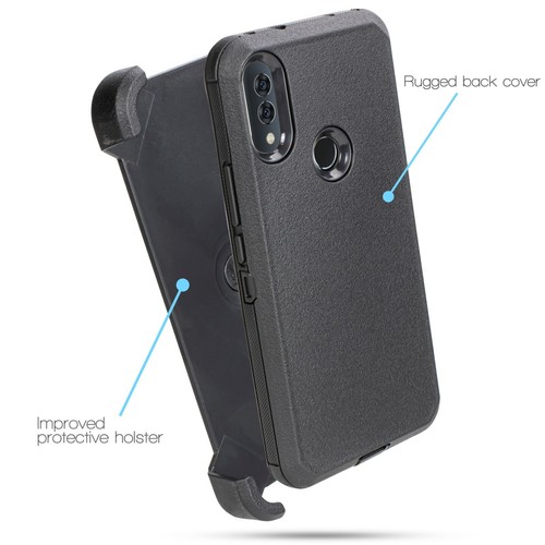 For Alcatel 3V (2019) 5032W Built In Screen Kickstand Holster Clip Case +Emoji - Bild 4 von 36