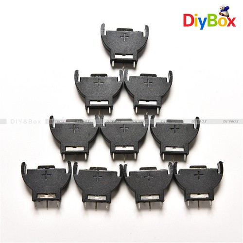5/10/20PCS CR2032 Cell Button Li-ion Battery Holder Sockets Case Black Plastic - Picture 32 of 45