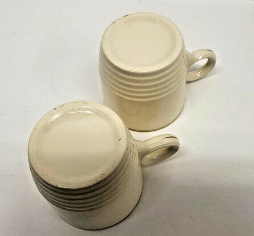 2 Lot Vintage Gold Trimmed Cream Bone China TOM & JERRY Coffee Punch Mugs Cups - Picture 7 of 10