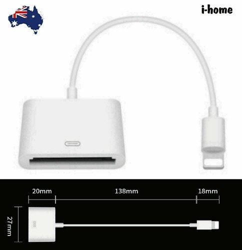 30 Pin Female to 8 Male Adapter for iPhone 7-13 iPad iPod Best Gifts - Picture 1 of 5