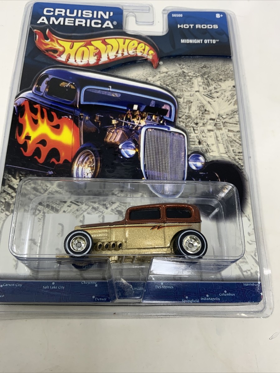 Hot Wheels Cruisin America Gold Midnight Otto w/Real Rider