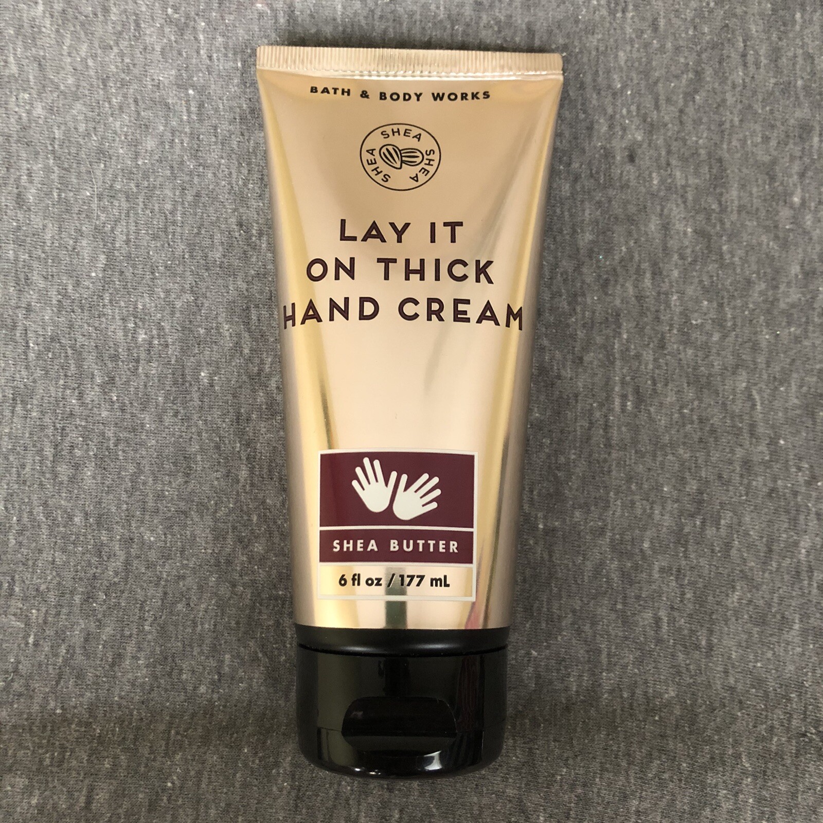 Details about Bath & Body Shea Butter Lay it on Thick Hand Cream vitamin E, macadamia oil NEW Details about Bath & Body Shea Butter Lay it on Thick Hand Cream vitamin E, macadamia oil NEW