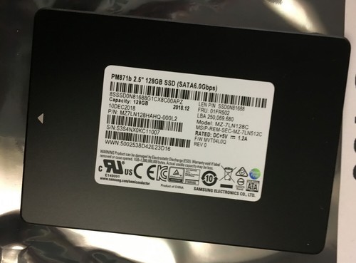 Samsung PM871b 128GB SSD 2.5" SATA 6.0Gbps MZ7LN128HAHQ-000L2 MZ-7LN128C
